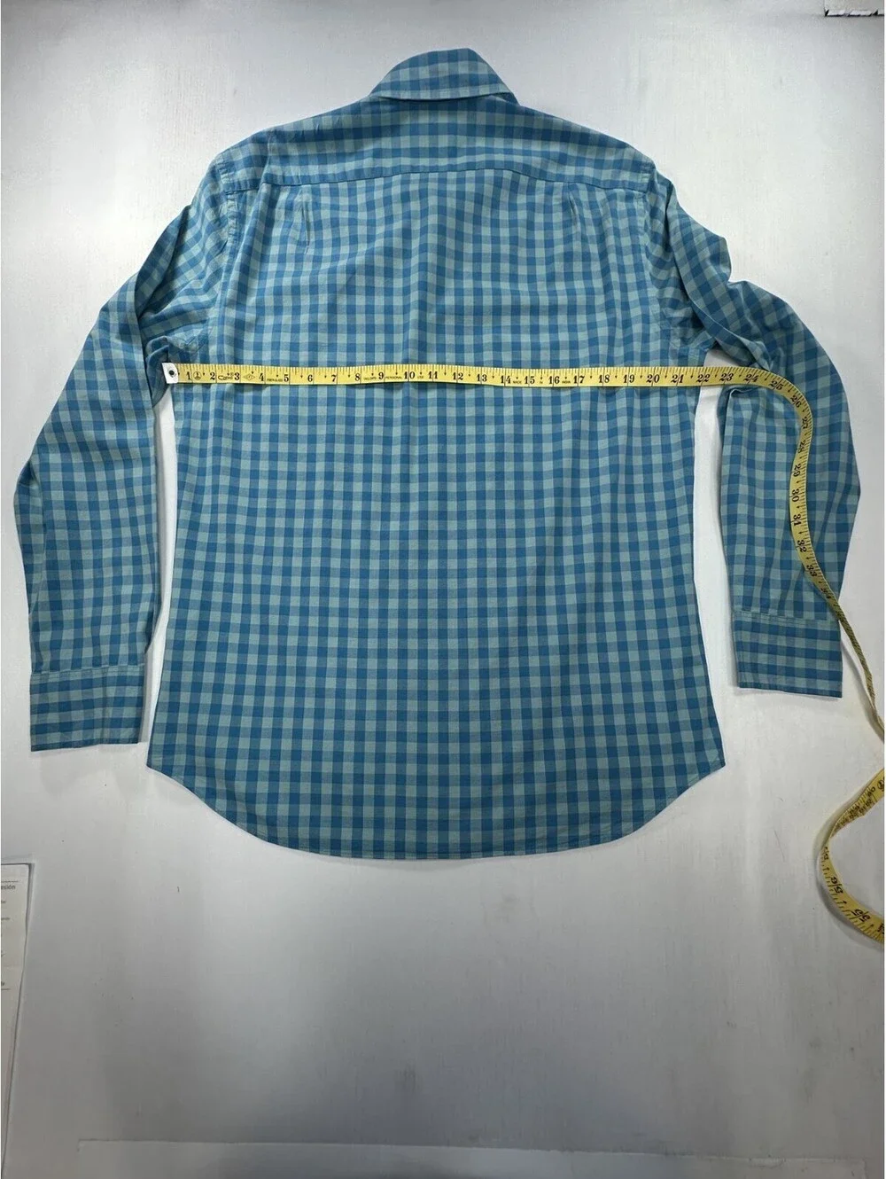 J Crew Classic Flex Washed Check Oxford Button Up Blue Men M